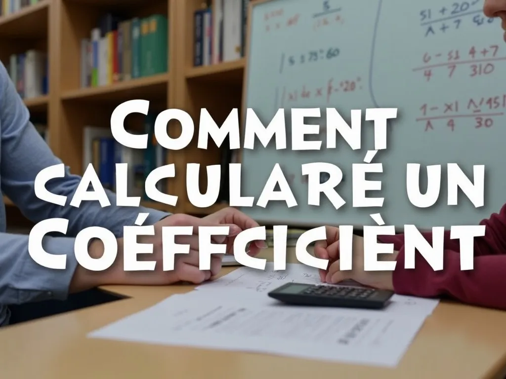 Comment Calculer Un Coefficient